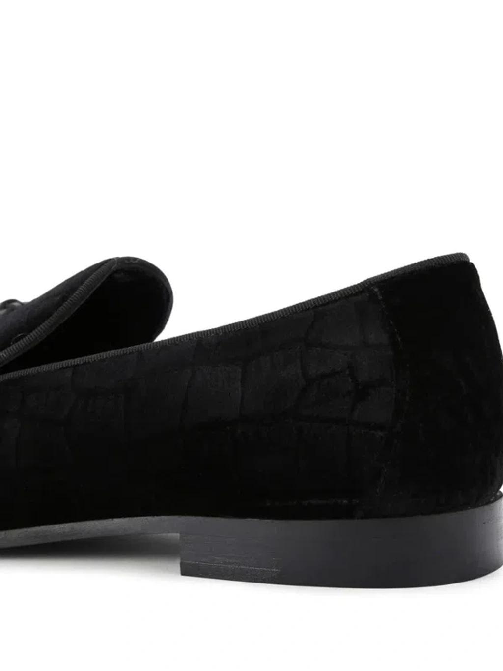 KURT GEIGER Velvet Henry Loafters In Black Product Image