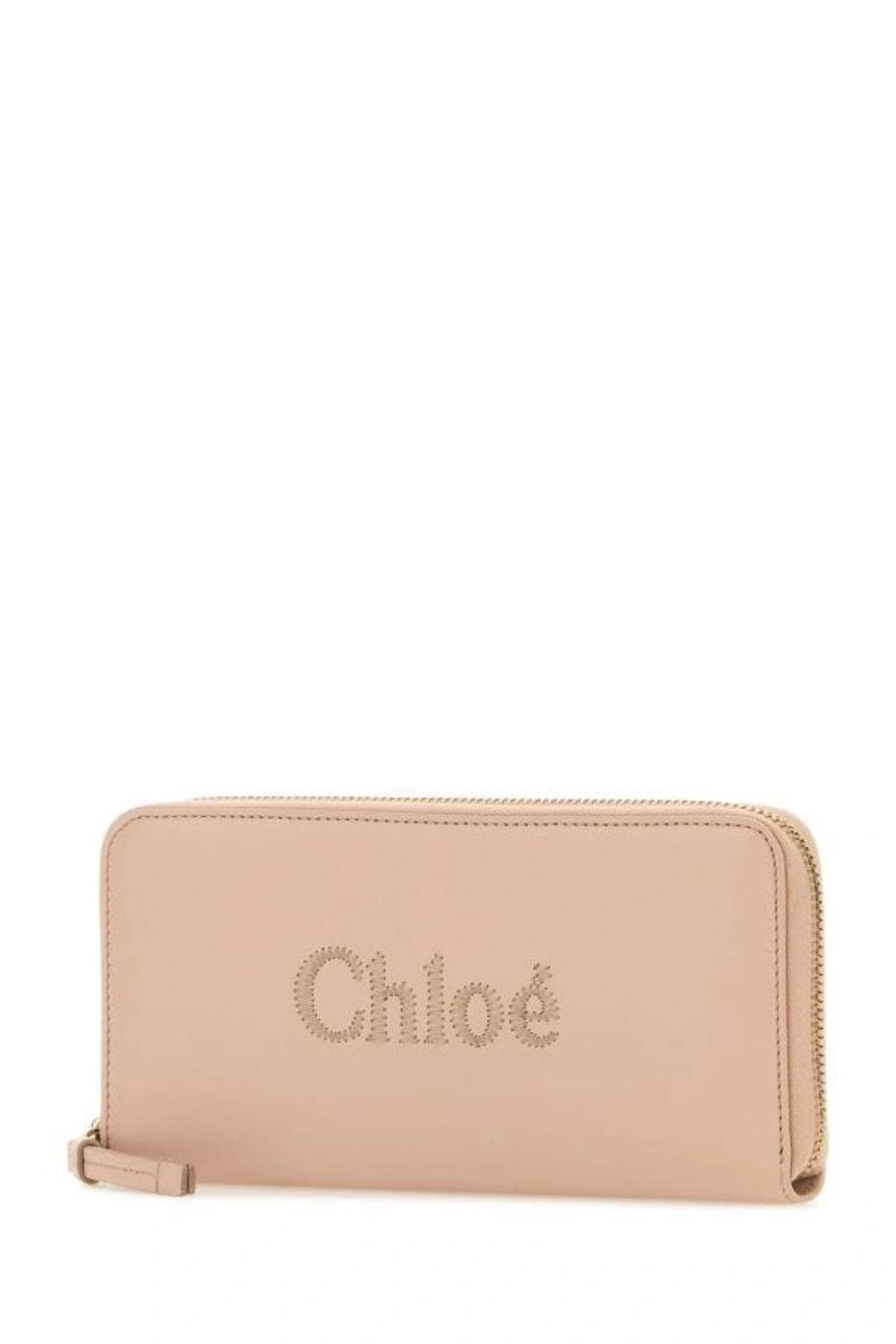 CHLOÉ Chloe Women Skin Pink Nappa Leather Wallet Product Image