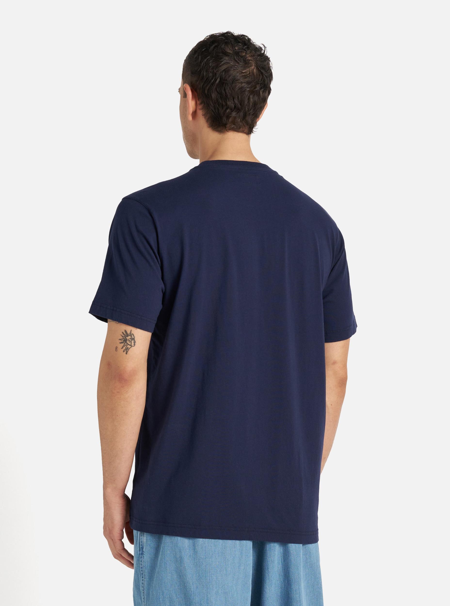Bright Navy Organic Jersey Print Pocket Tee Product Image
