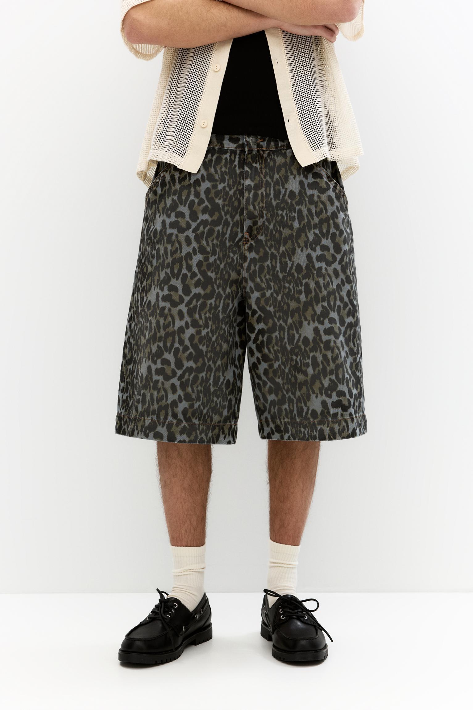 Leopard animal print jorts Product Image