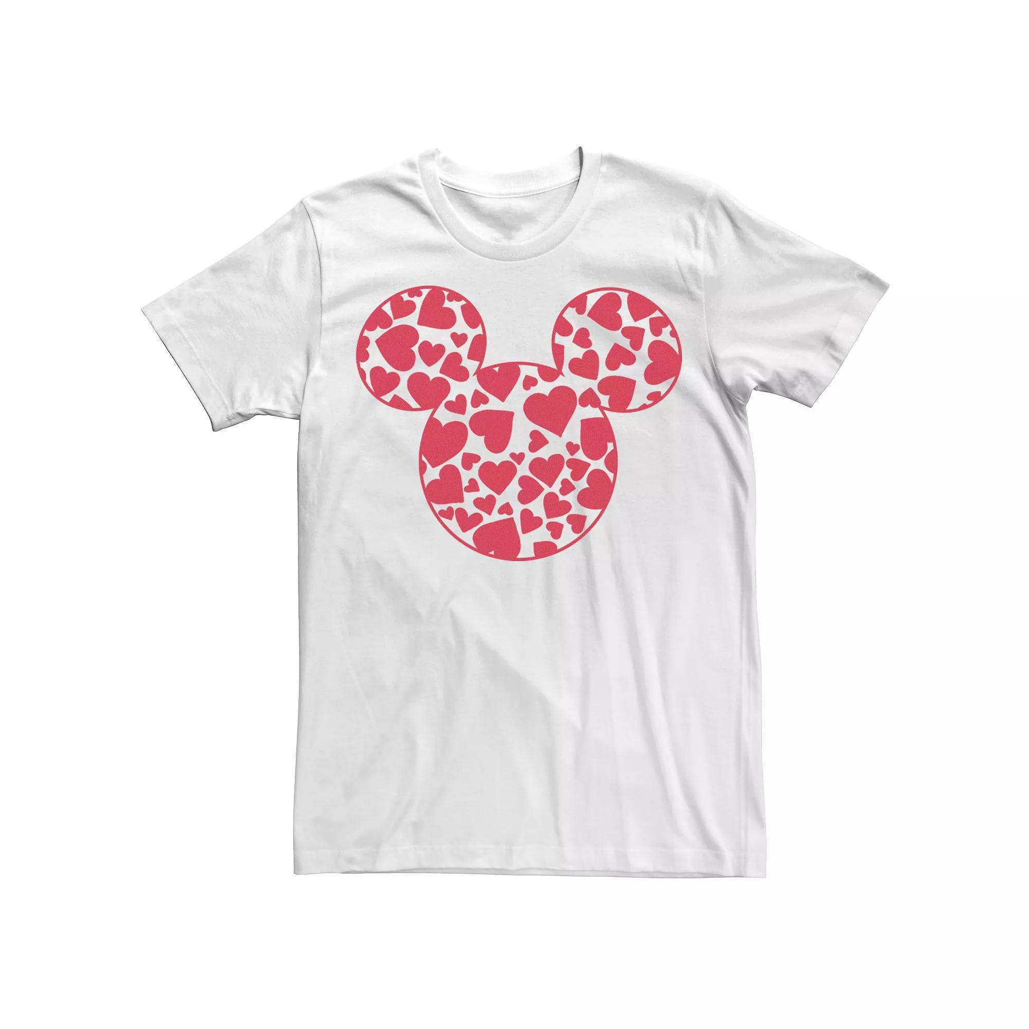 Disney's Mickey & Friends Mickey Men's Valentine's Day Heart Fill Tee,  Product Image