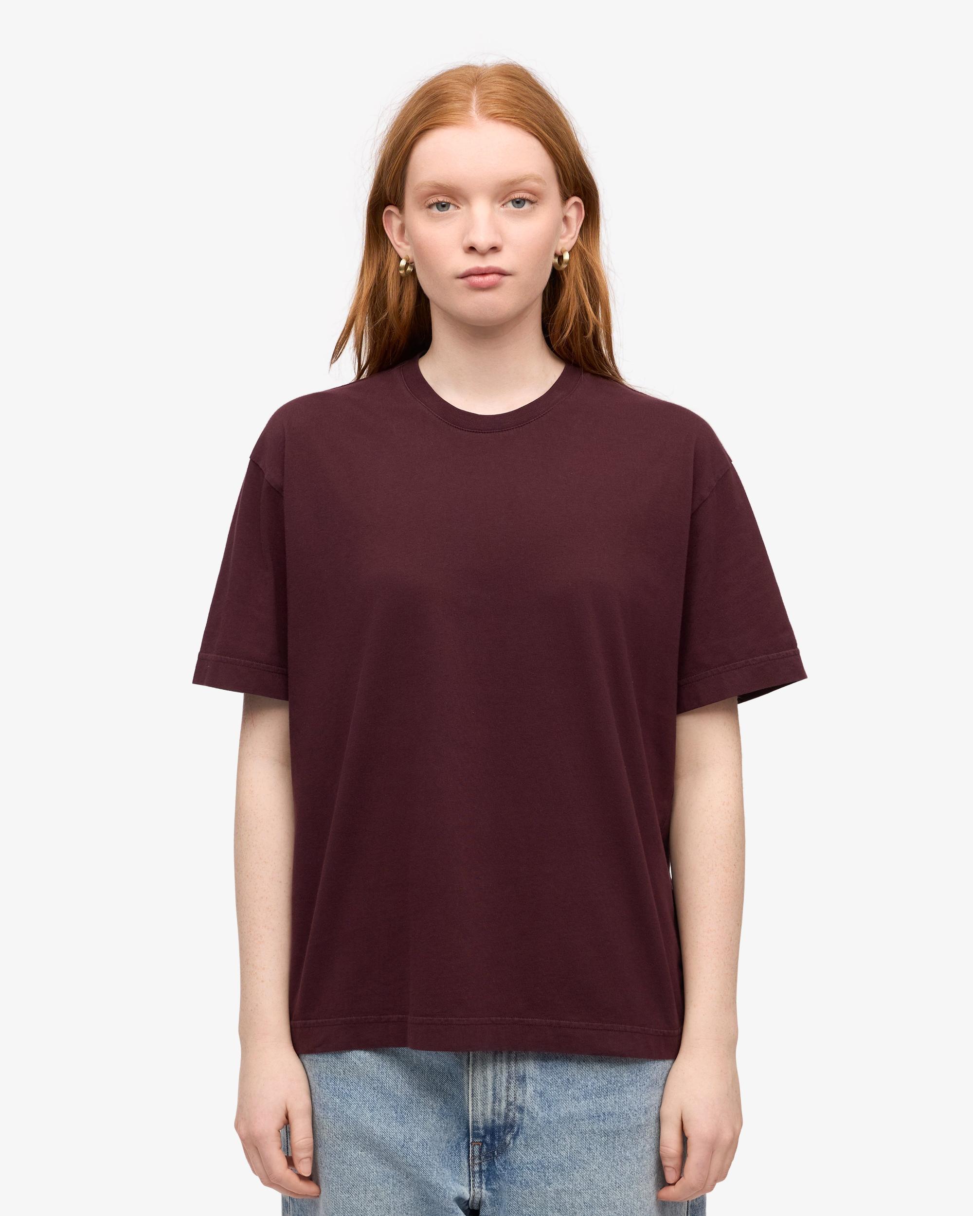 Oversized Organic T-Shirt - Magenta Blaze Product Image