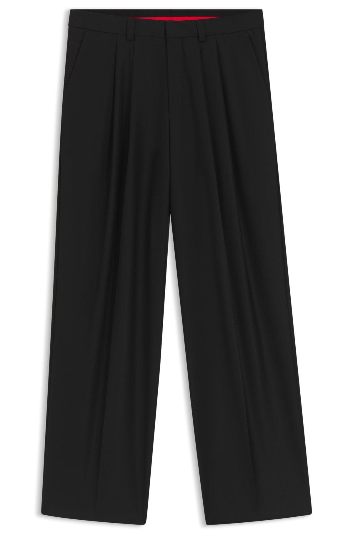 Modern-fit trousers in wool-blend twill Product Image