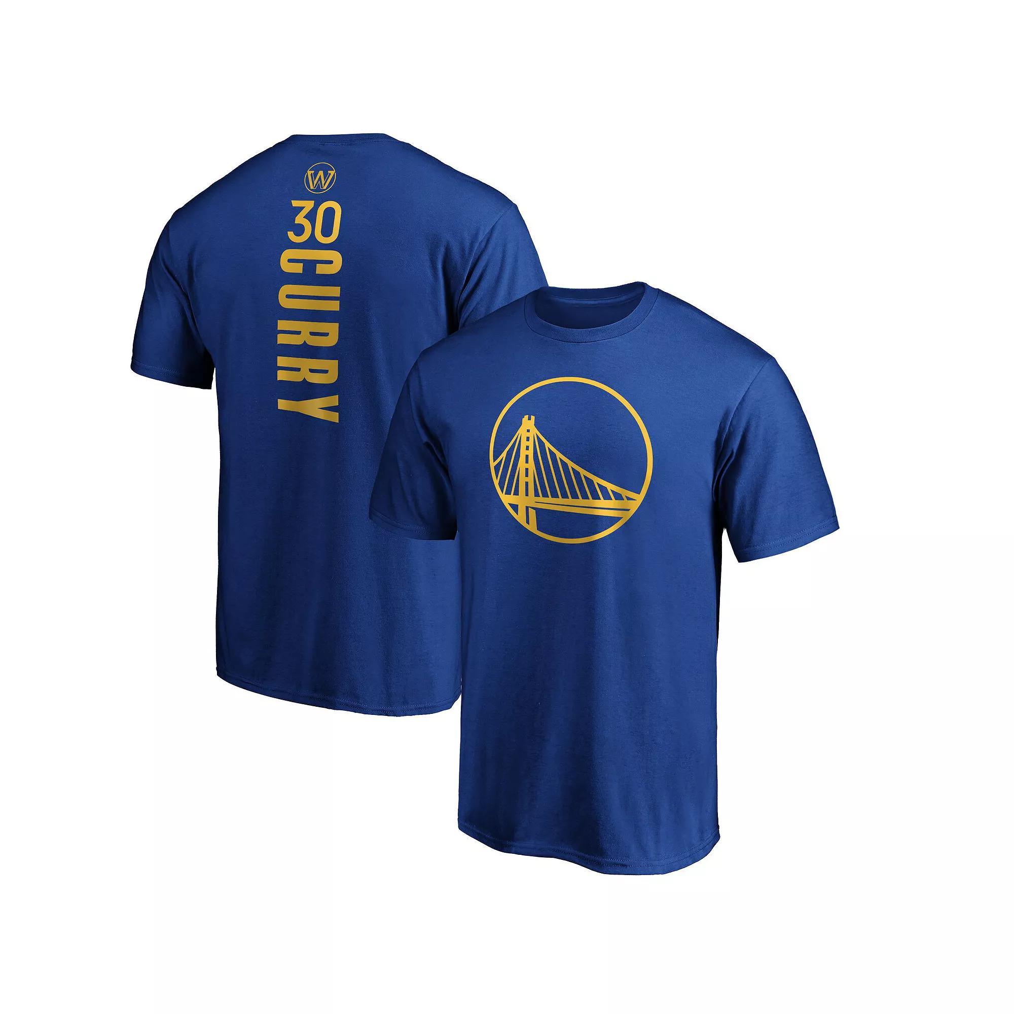 Men's Fanatics Branded Stephen Curry Royal Golden State Warriors Team Playmaker Name & Number T-Shirt, Size: 5XL, Blue Product Image