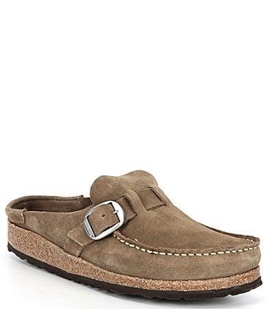 Birkenstock Womens Buckley Suede Buckle Clogs Product Image