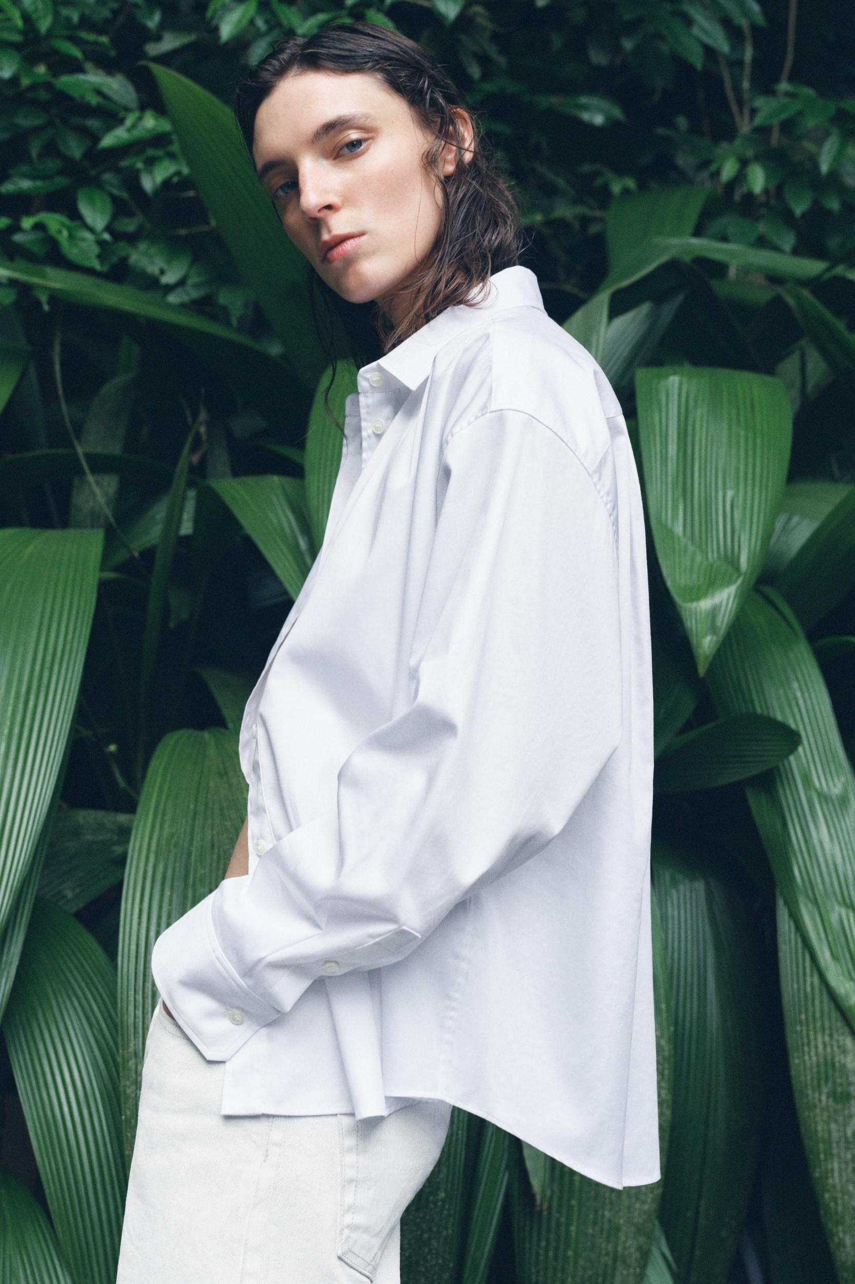 ZW COLLECTION OVERSIZED POPLIN SHIRT Product Image