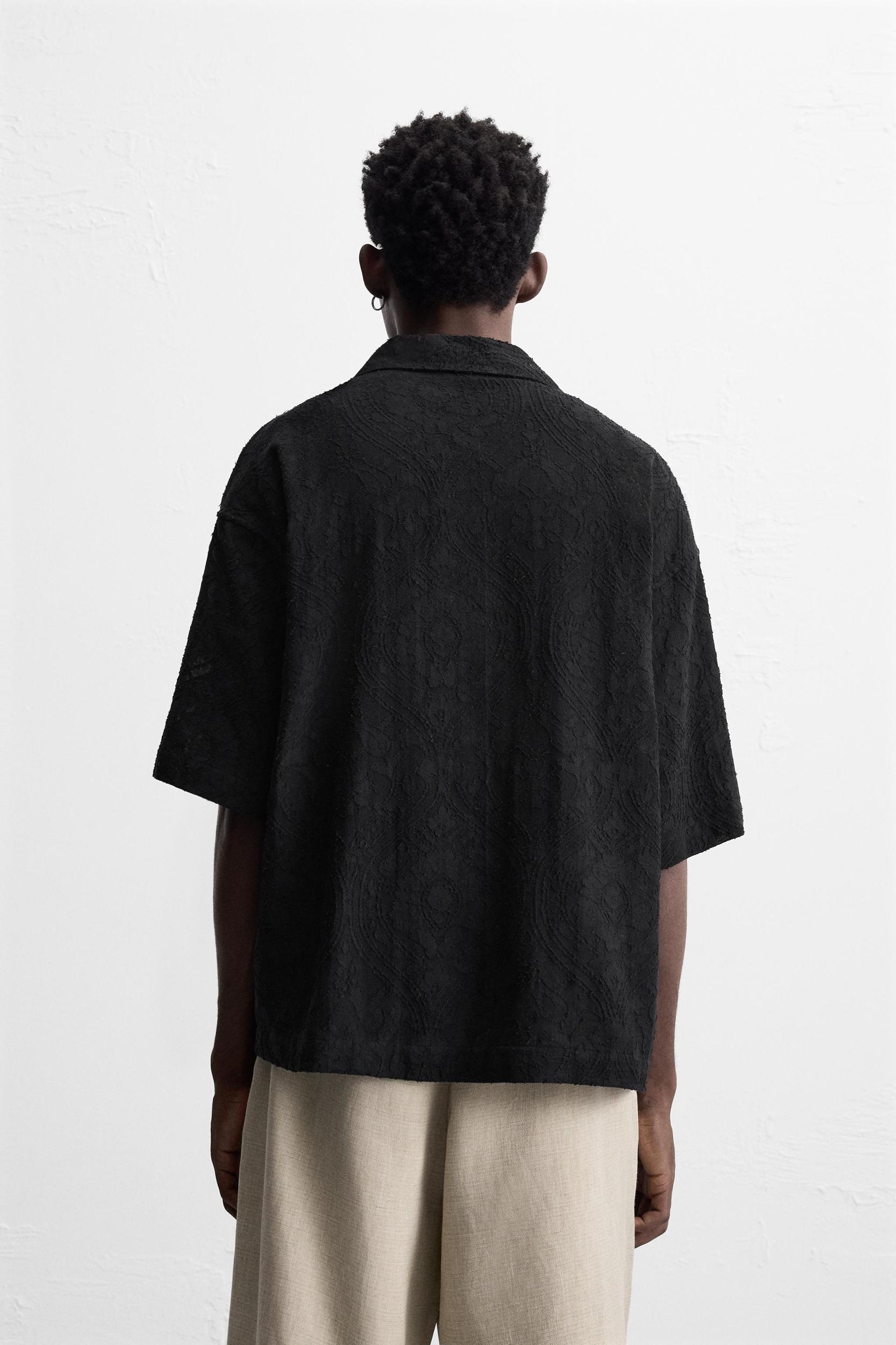 RELAXED FIT JACQUARD SHIRT Product Image
