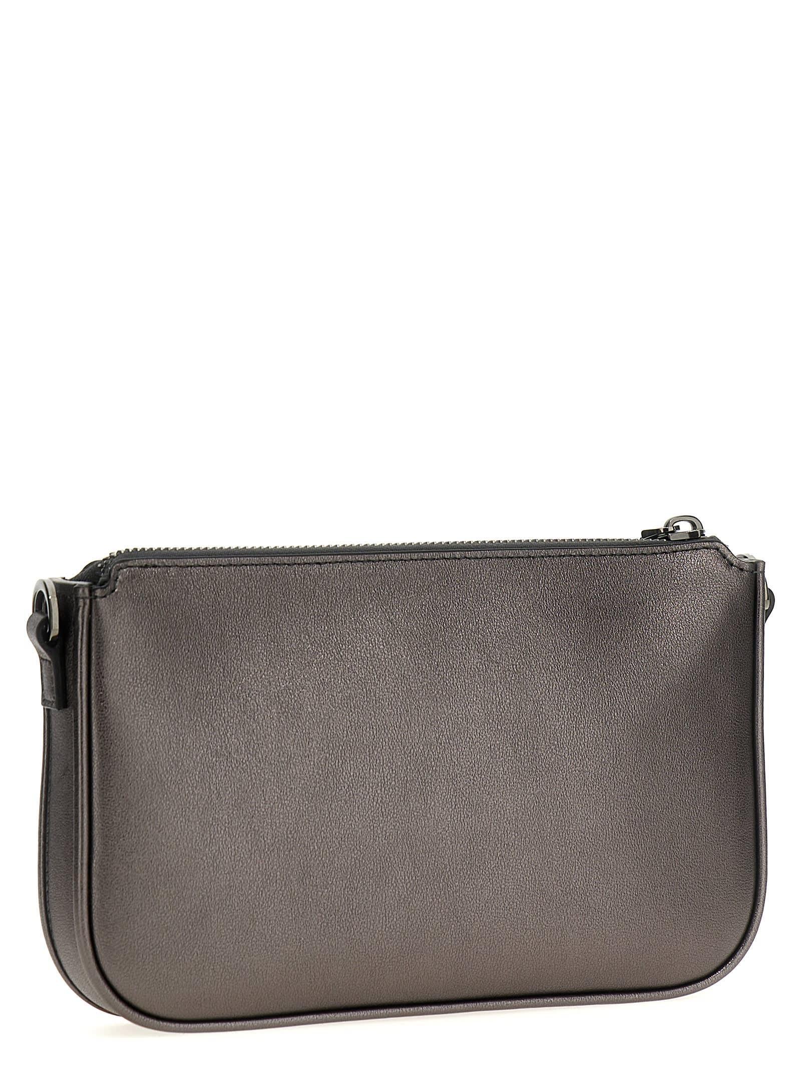 VALENTINO GARAVANI Vlogo Signature Shoulder Bag In Gray Product Image