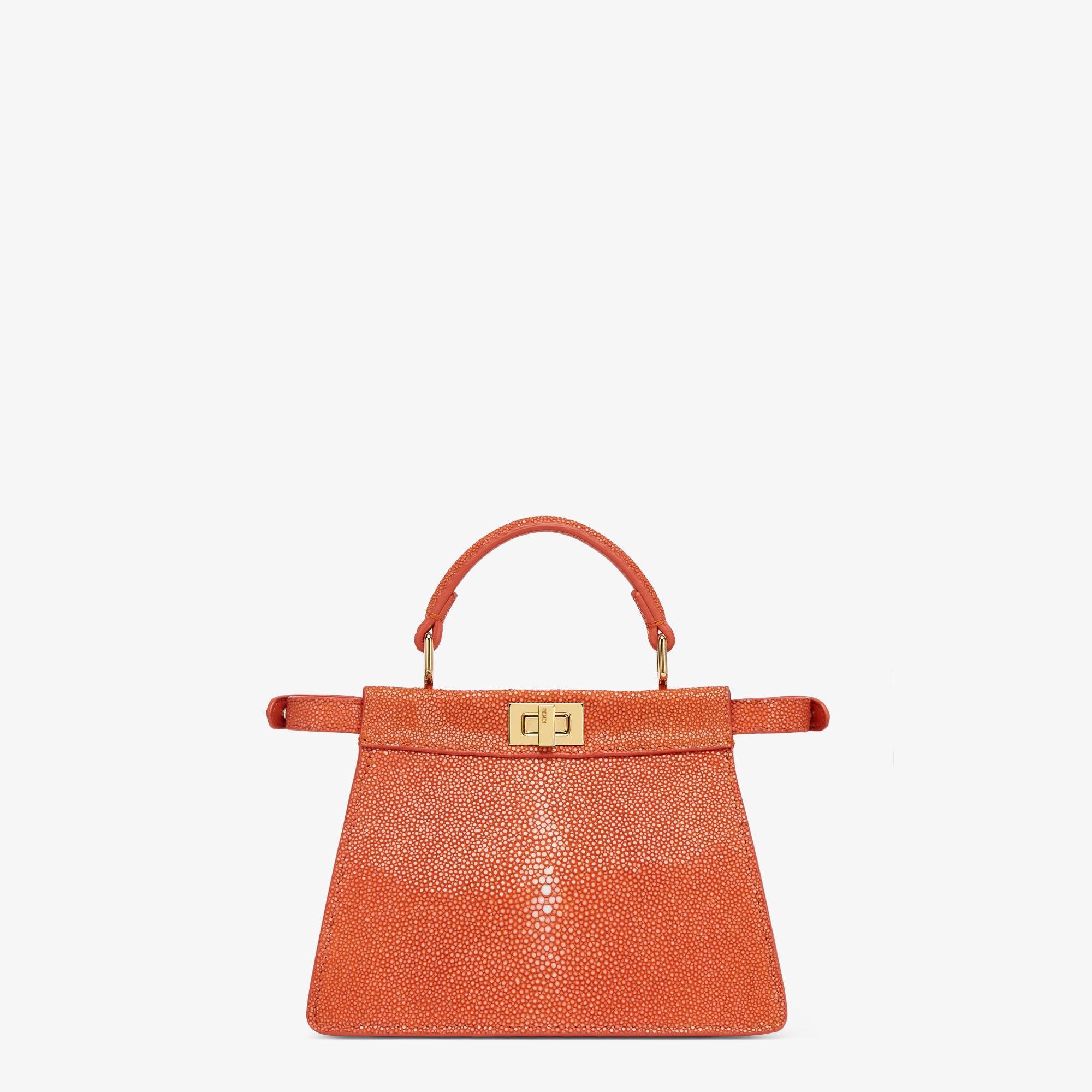 Peekaboo ISeeU PetiteOrange stingray leather bag Product Image