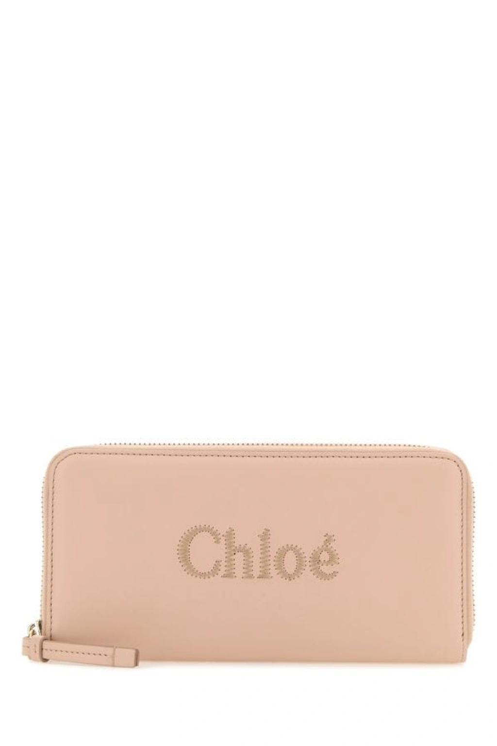 CHLOÉ Chloe Women Skin Pink Nappa Leather Wallet Product Image