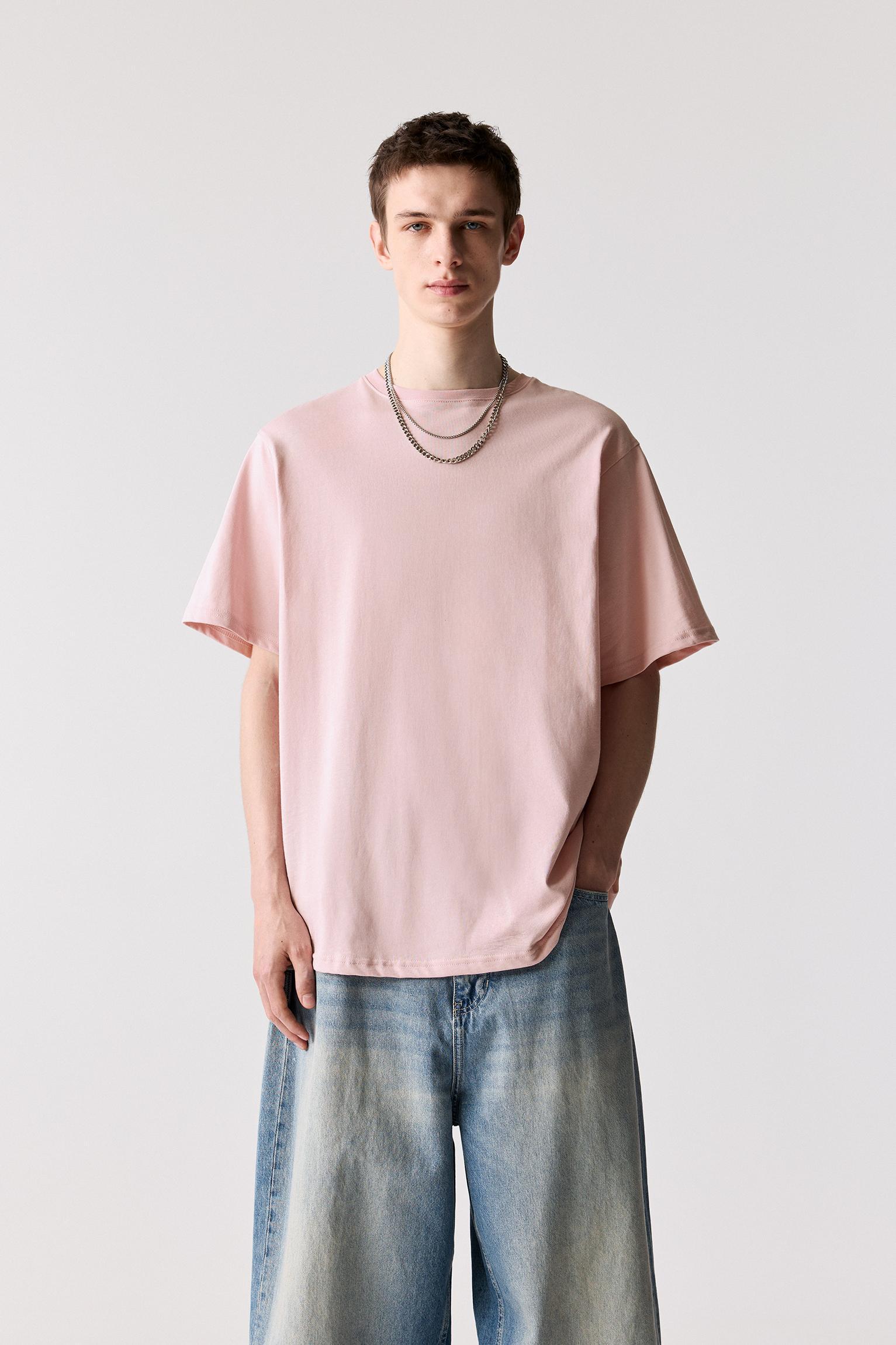 Basic short sleeve cotton T-shirt Product Image