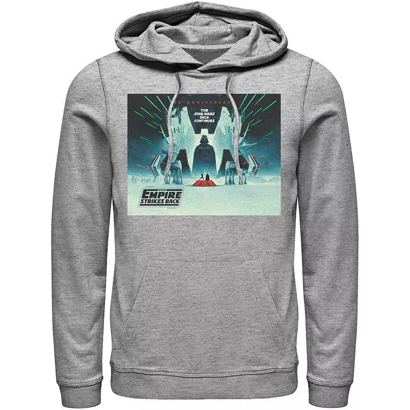 Men's Star Wars: The Empire Strikes Back 40th Anniversary Poster Graphic Hoodie, Size: XL, Red Product Image