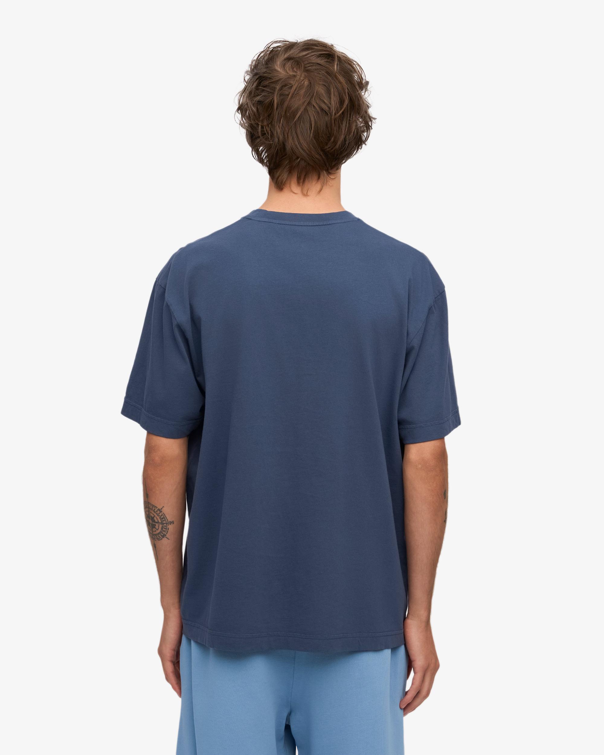 Oversized Organic T-Shirt - Petrol Blue Product Image