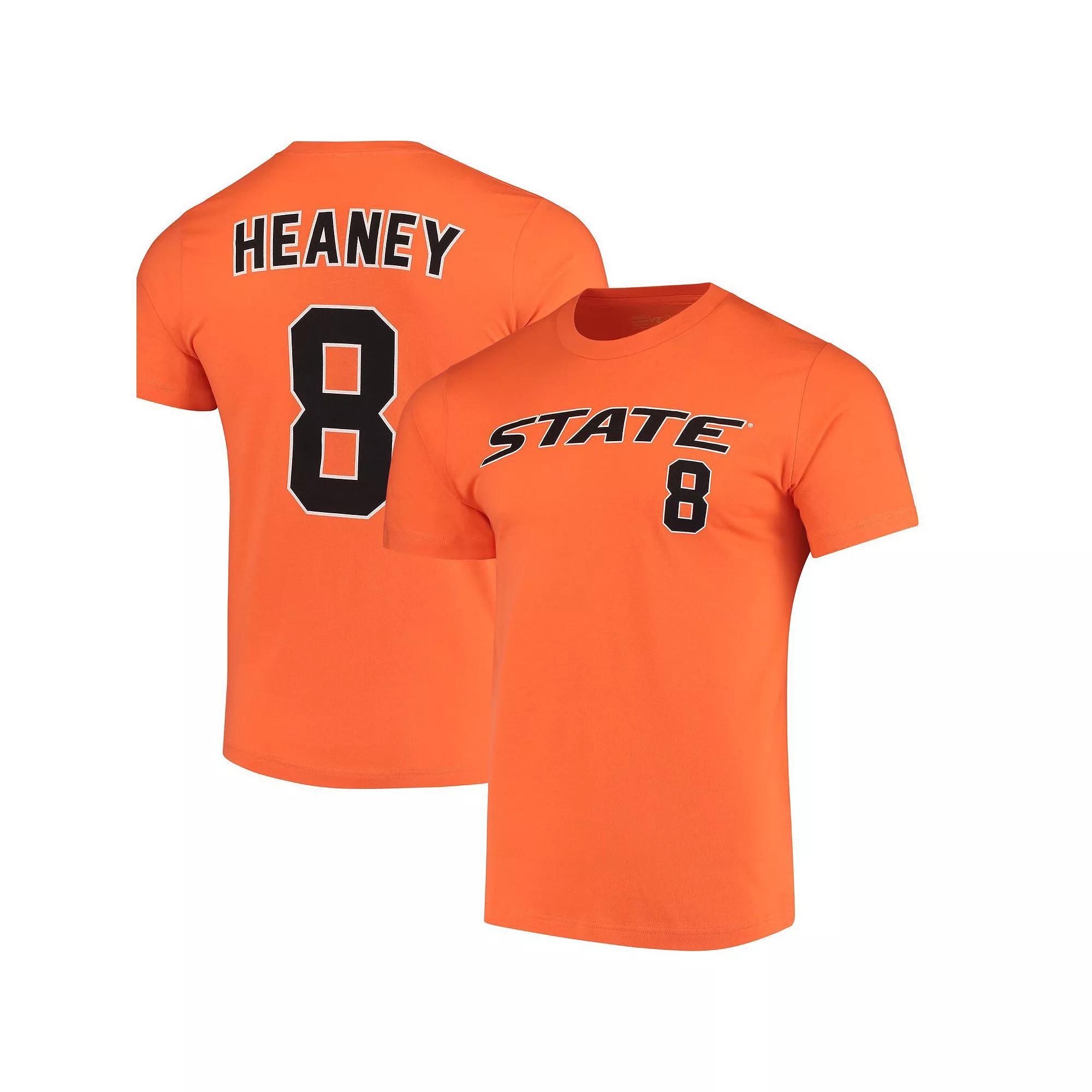 Men's Original Retro Brand Andrew Heaney Orange Oklahoma State Cowboys Baseball Name & Number T-Shirt, Size: Large Product Image