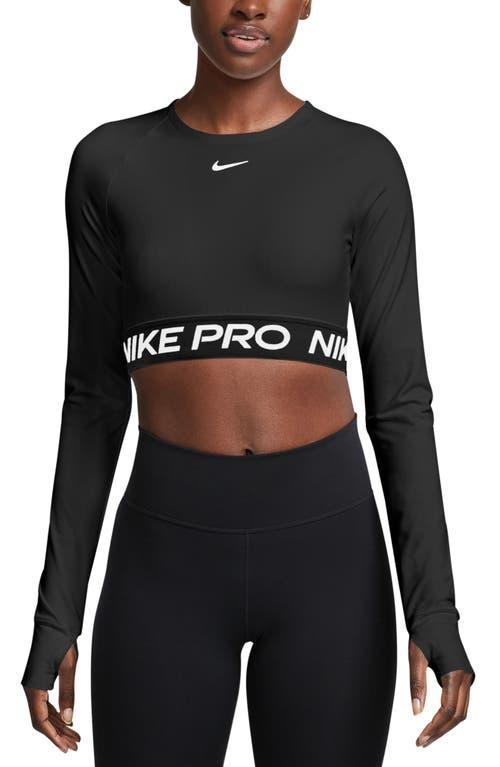 Nike Pro Women's Dri-FIT Cropped Long-Sleeve Top Product Image