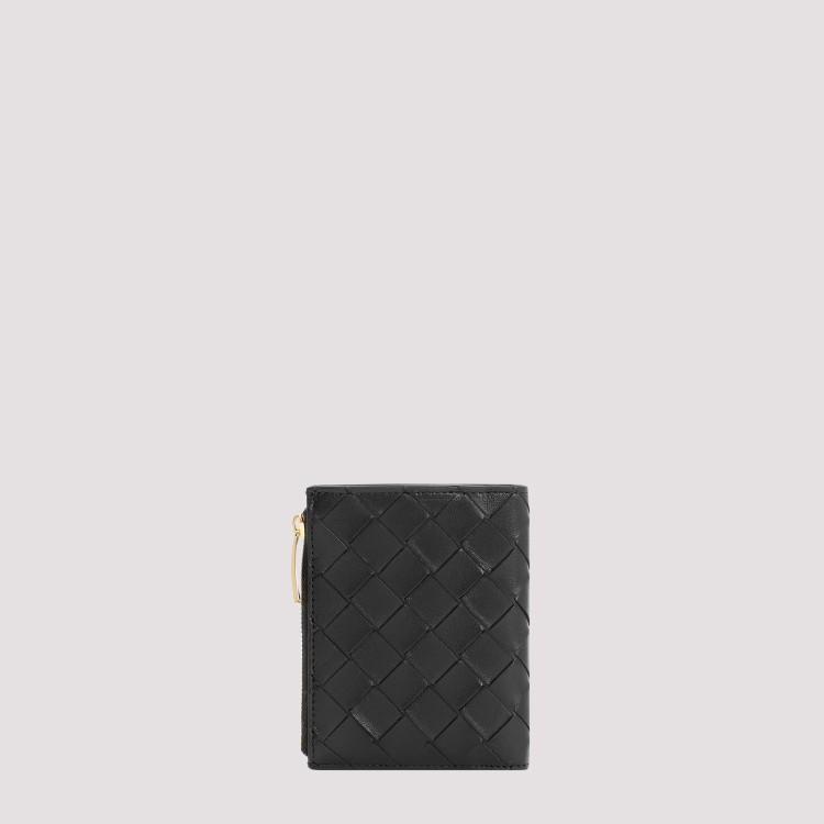 Bi-fold Wallet With Zip In Black Product Image