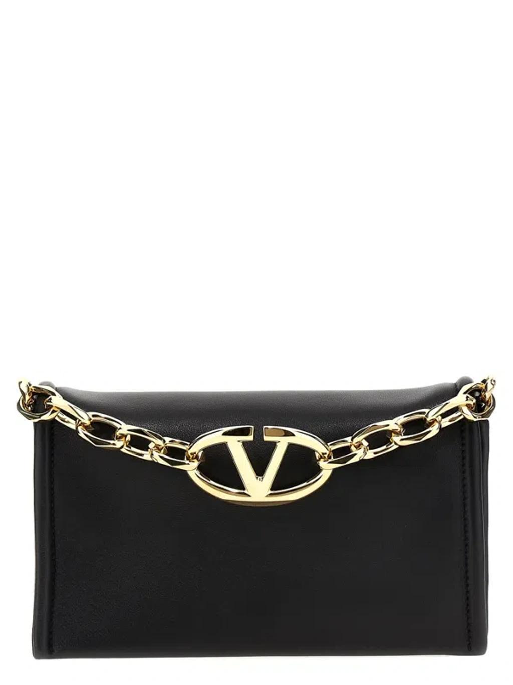 VALENTINO GARAVANI Women  'vlogo Chain' Clutch Bag In Black Product Image