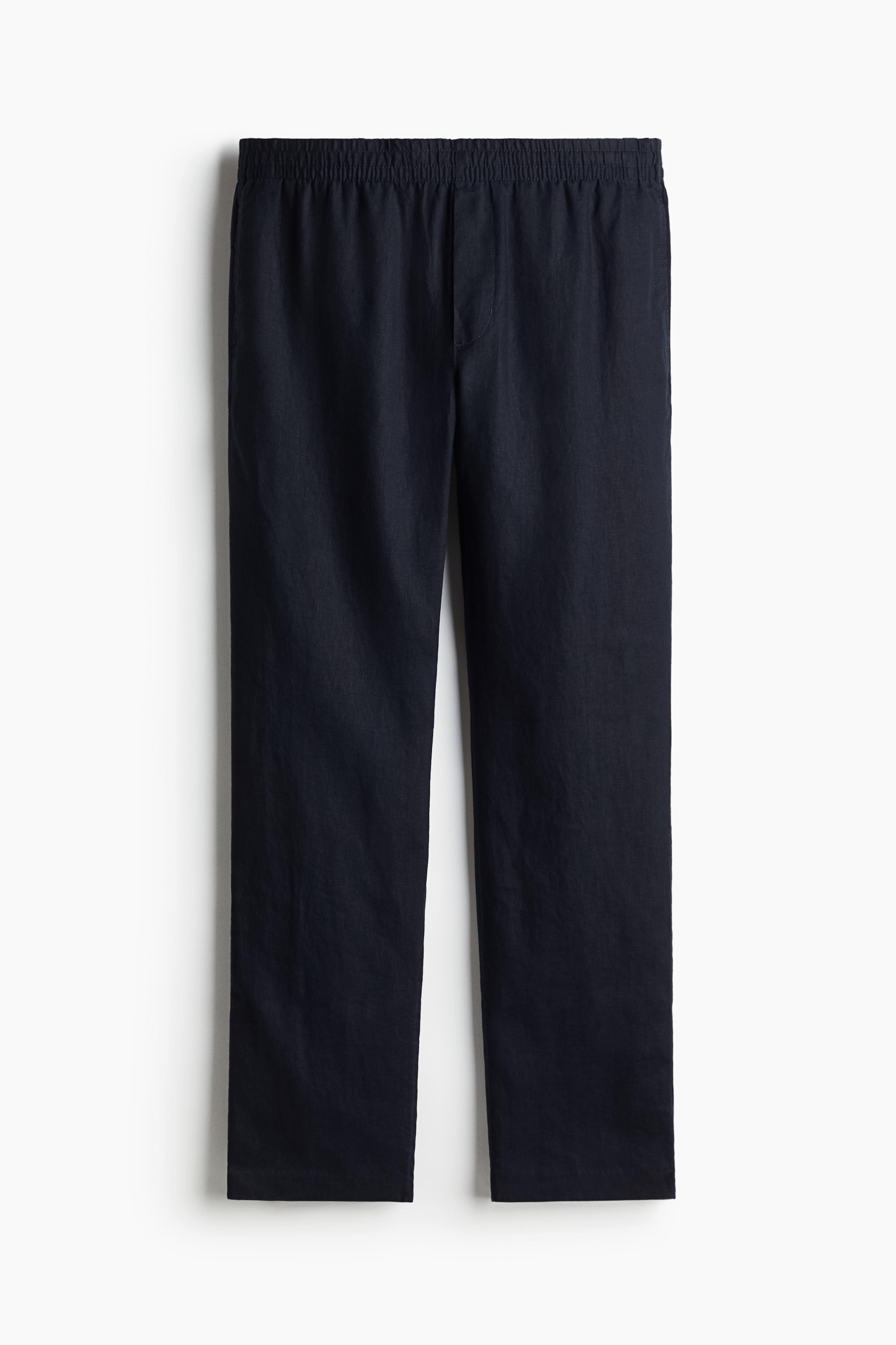 Regular-Fit Linen Pants Product Image