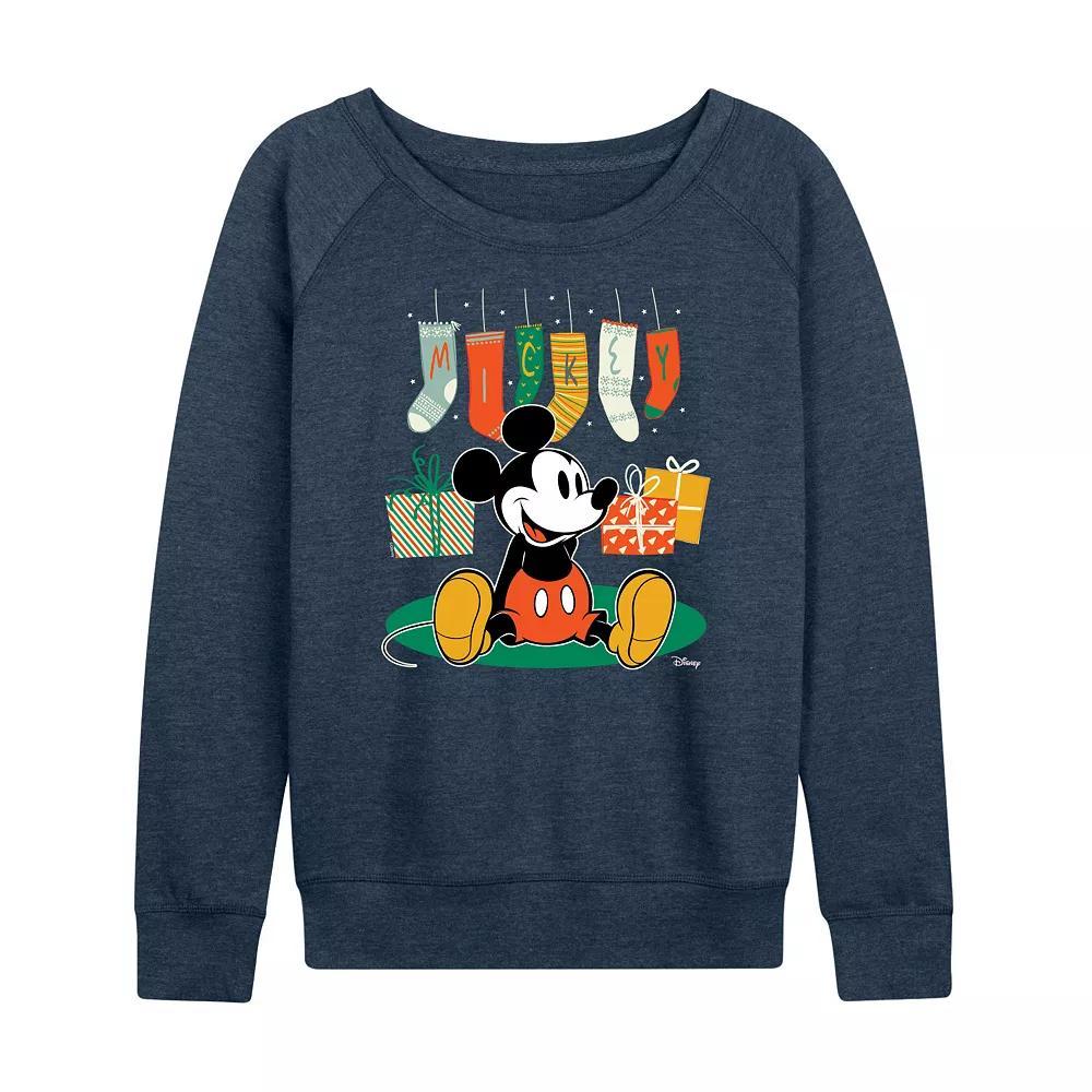 Disney's Mickey Mouse Women's Stockings French Terry Long Sleeve Tee,  Product Image