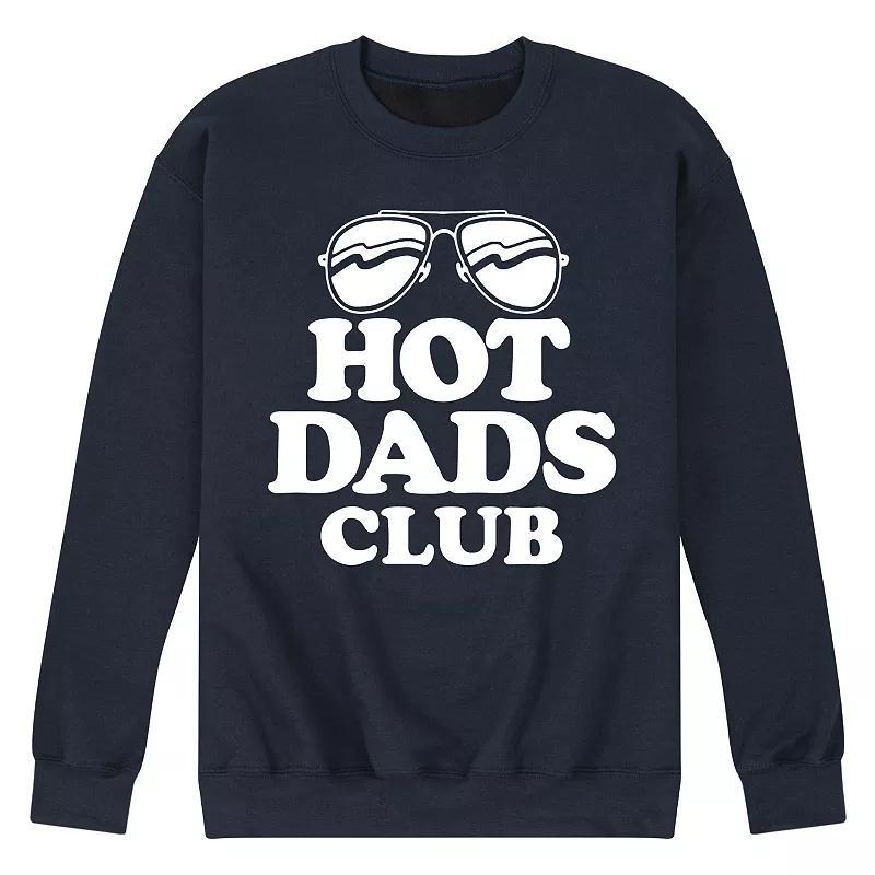 Mens Hot Dads Club Fleece Sweatshirt Blue Product Image