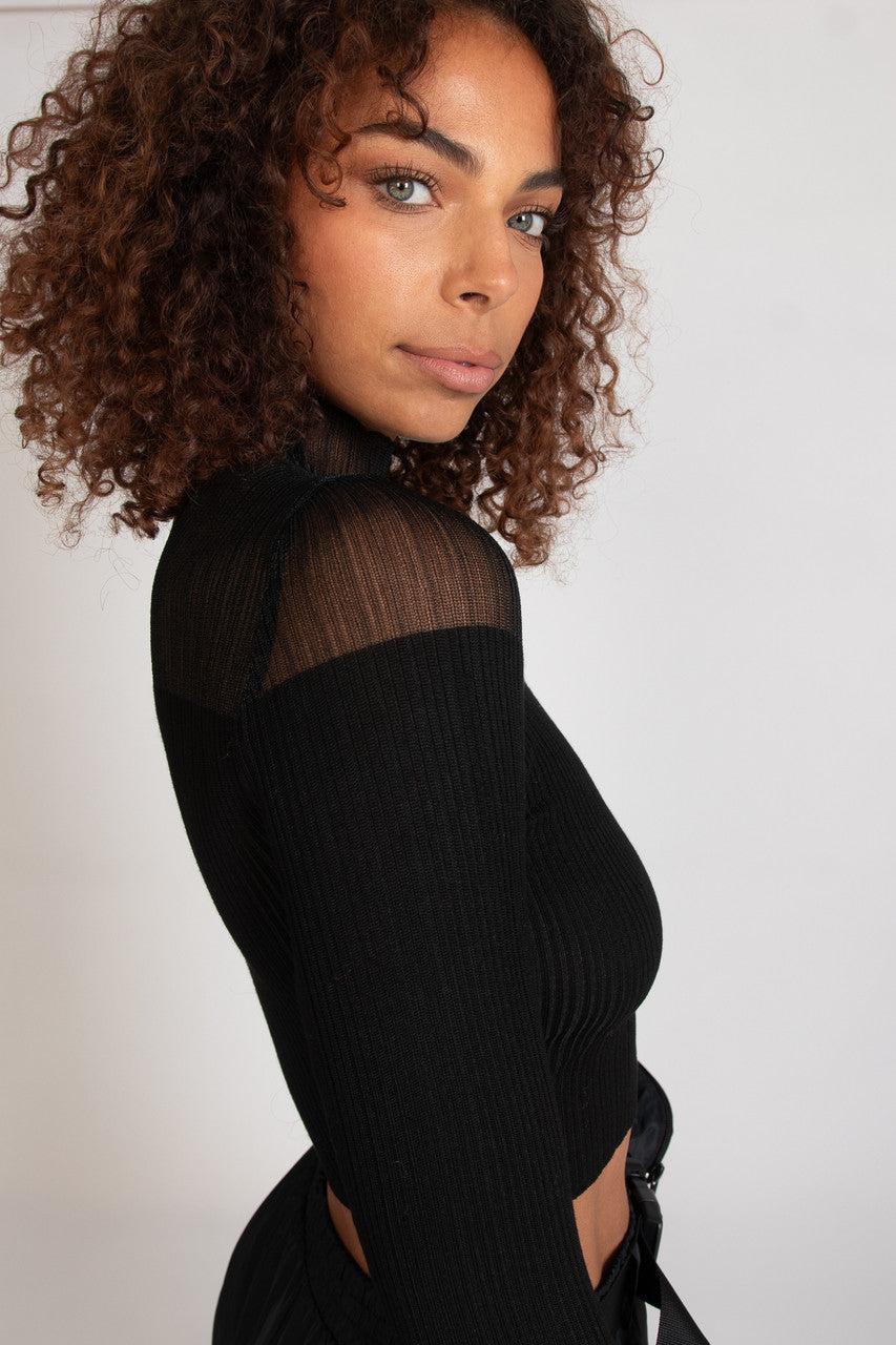 Mesh Top Pullover Product Image