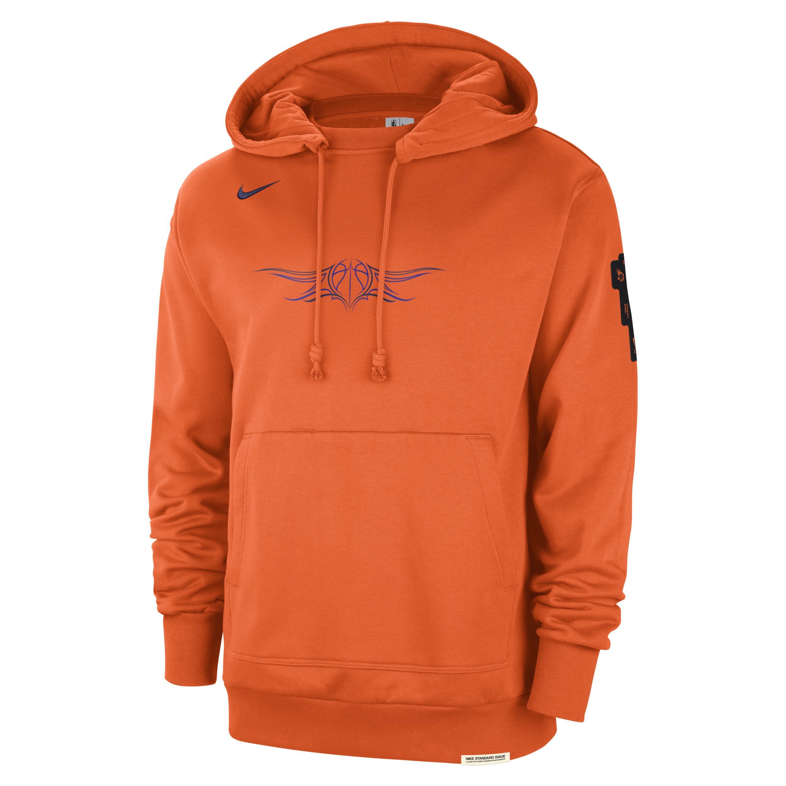 Mens Nike Orange Distressed Phoenix Suns 2023/24 City Edition Courtside Standard Issue Pullover Hoodie Product Image