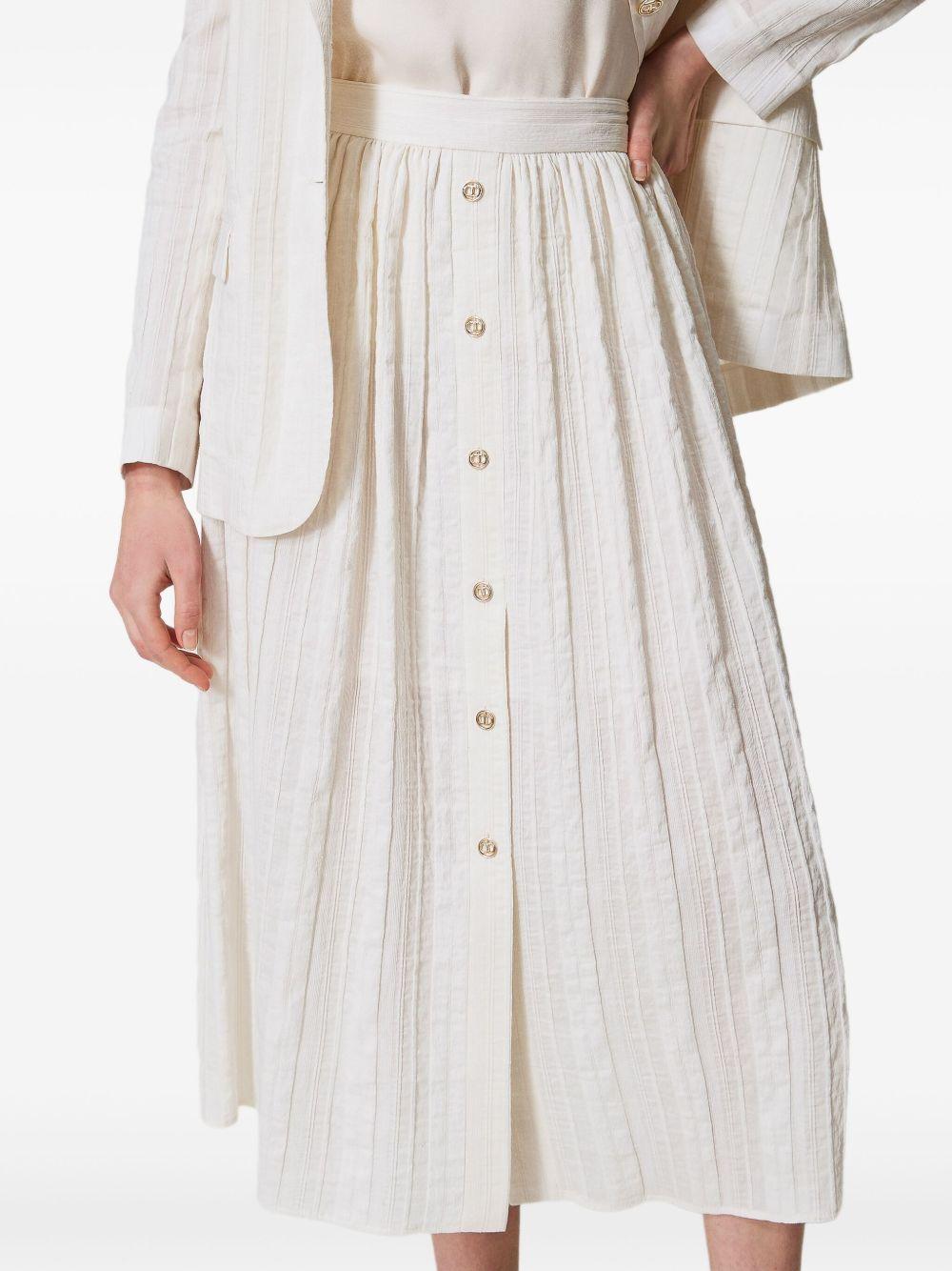 linen-blend skirt Product Image