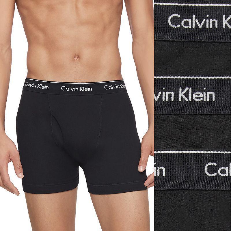 Men's Calvin Klein 3-Pack Cotton Classics Boxer Briefs, Size: XL, White Product Image