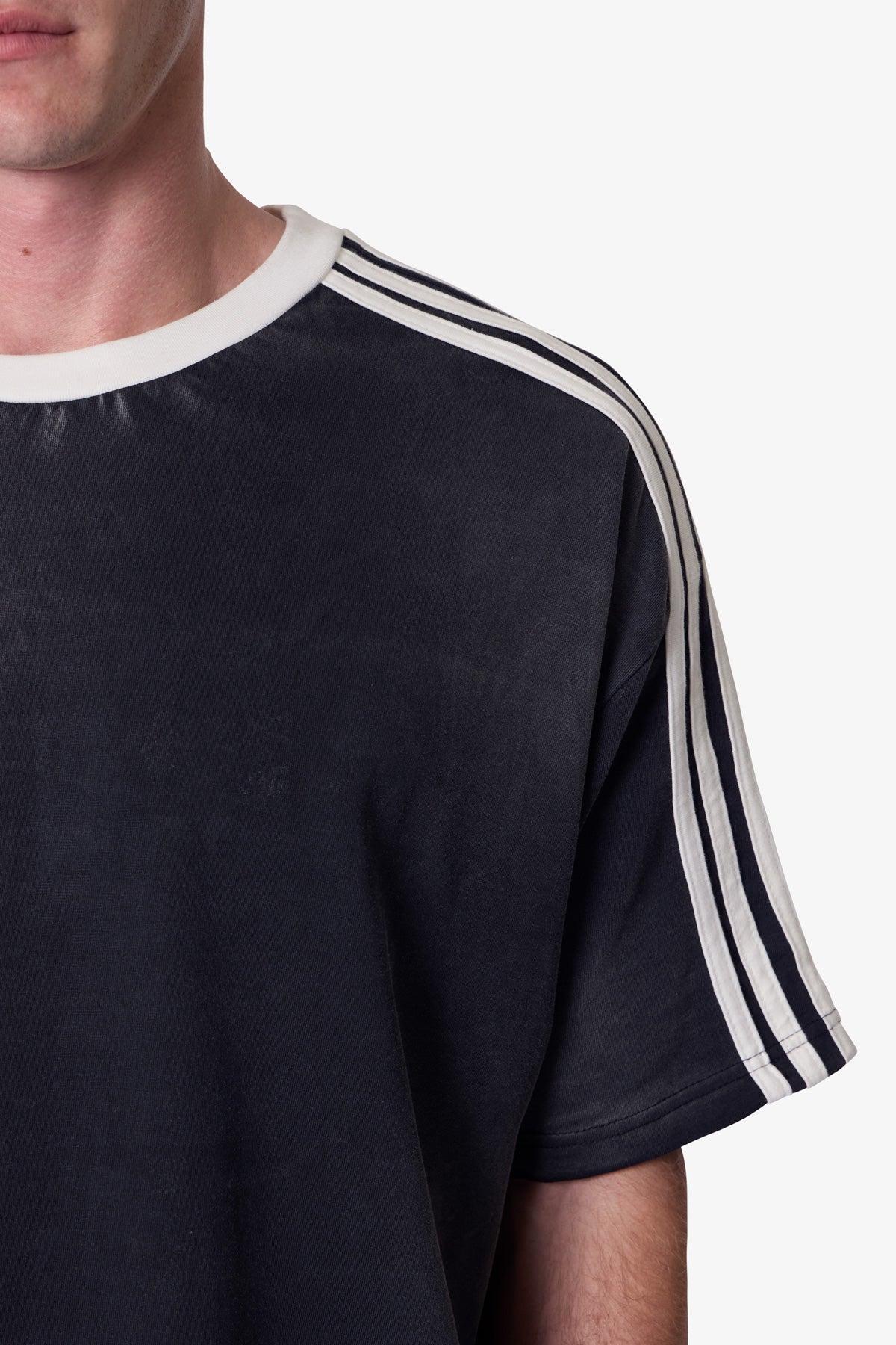 Striped Soccer Tee - Black Product Image
