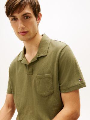 Regular Fit Linen-Blend Pocket Polo Product Image