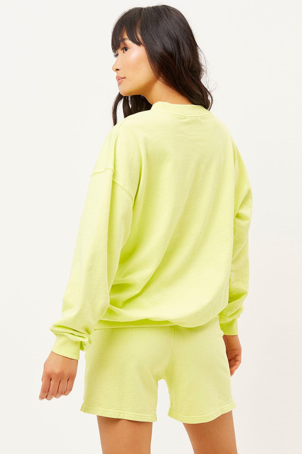 Bennie Oversized Crewneck Sweatshirt - Lemonade Product Image
