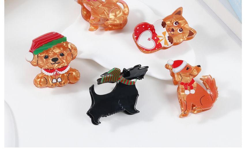 Christmas Cartoon Animal PVC Hair Clips (Various Designs) Product Image