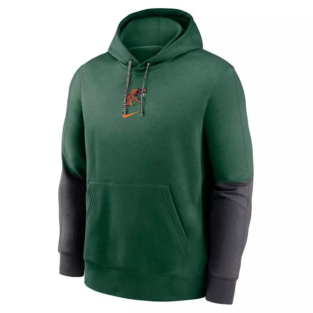 Men's Nike Green Tulane Green Wave 2024 Sideline Club Pullover Hoodie,  Product Image