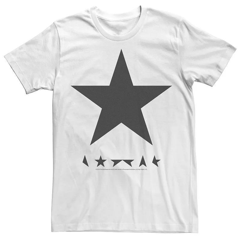 Big & Tall David Bowie Black Star Album Cover Tee, Men's, Size: XXL Tall, White Product Image