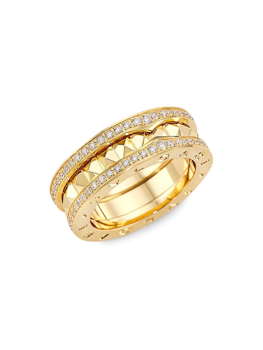 Womens B. zero1 18K Yellow Gold & Diamond Ring Product Image