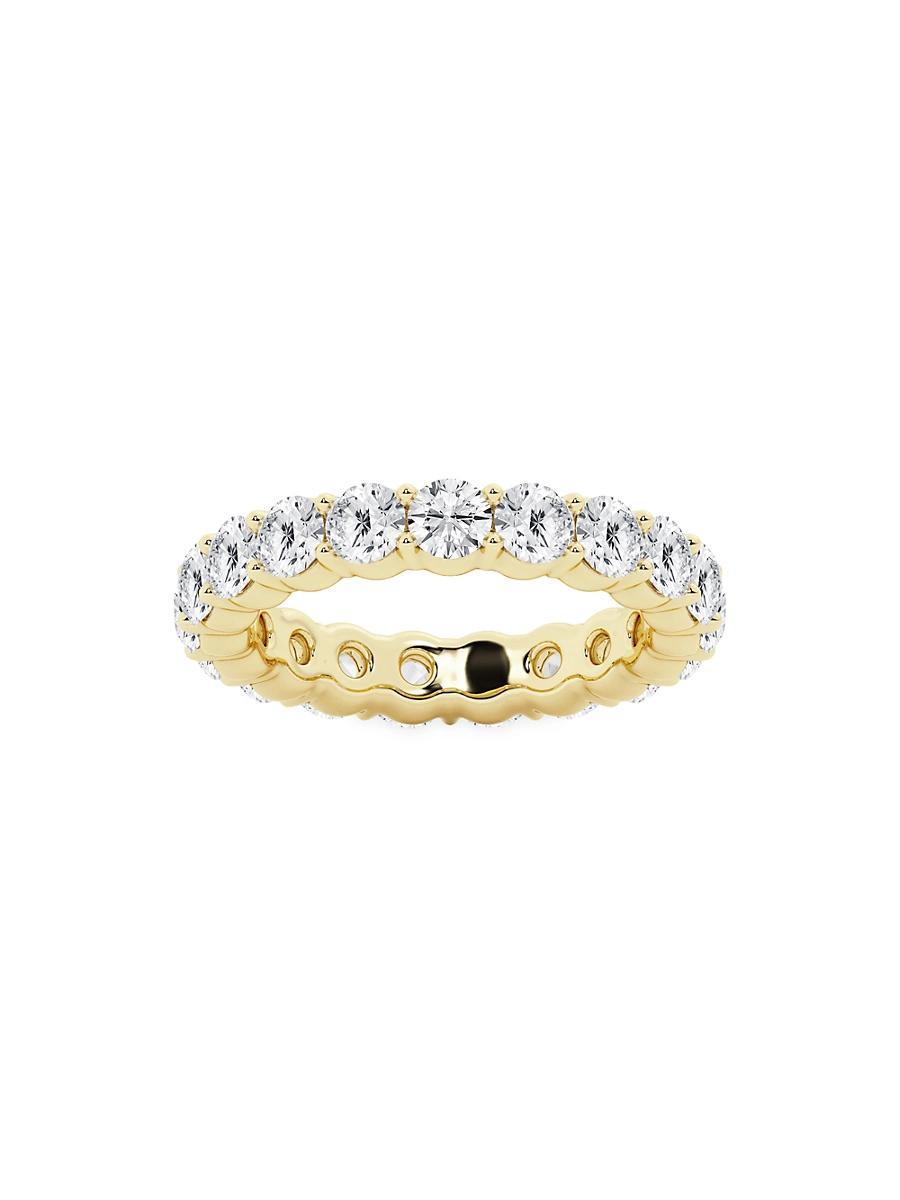 Womens 14K Yellow Gold & Round Lab-Grown Diamond Eternity Band/2.00-5.00 TCW Product Image