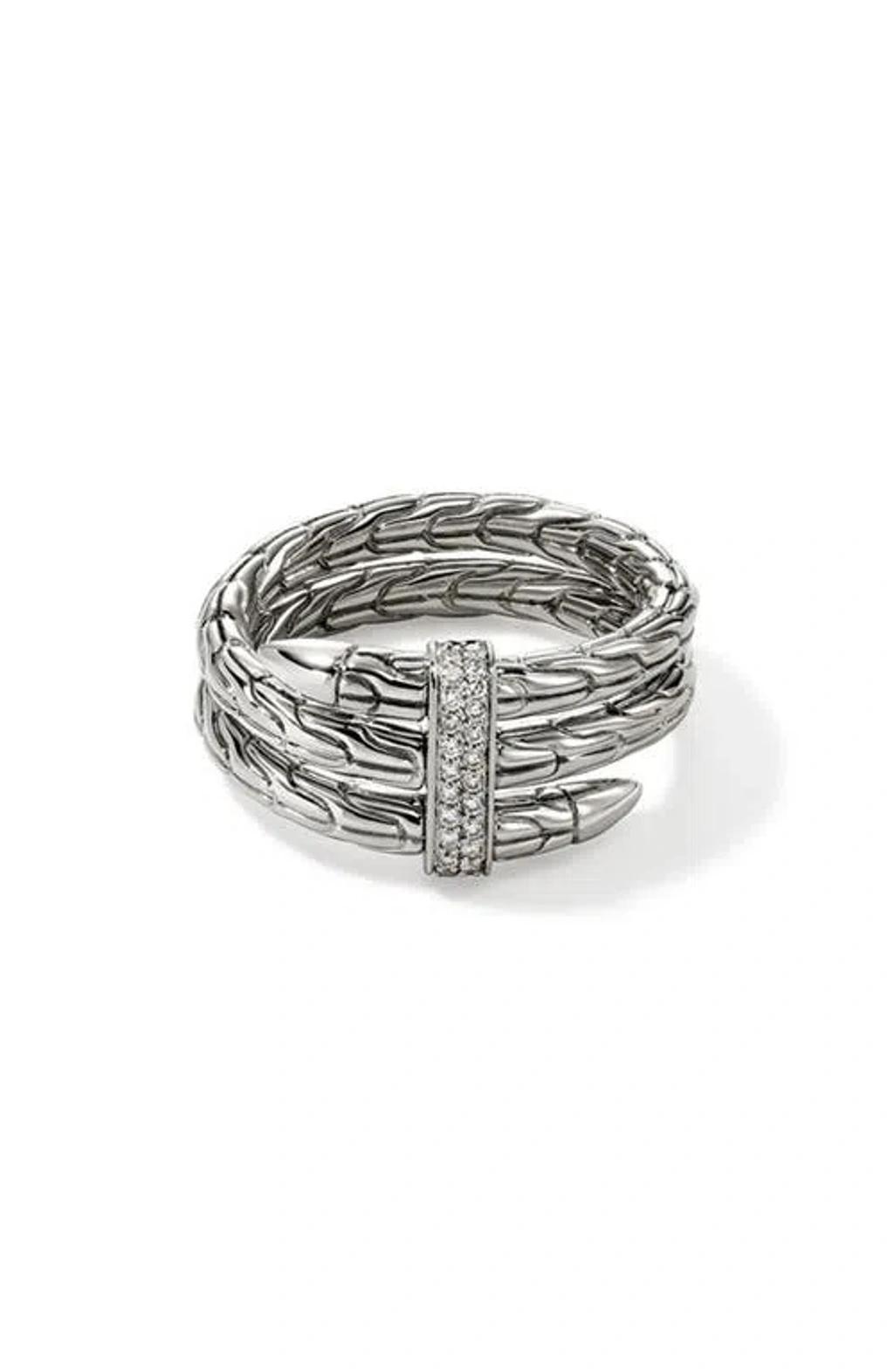 JOHN HARDY Sterling Silver Diamond Spear Ring Product Image