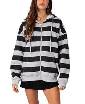 Edikted Maritza Oversized Zip Up Hoodie Product Image