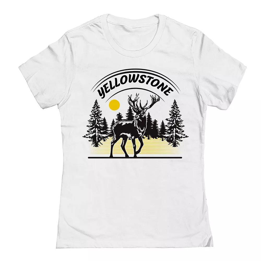 Junior's National Park 1 Womens Graphic Tee, Girl's, Size: XL, White Product Image
