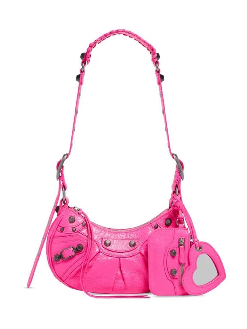 BALENCIAGA Le Cagole Xs Shoulder Bag In Pink & Purple Product Image