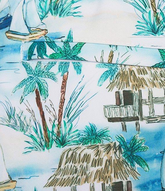 Caribbean Flamingo Beach 6#double; Swim Trunks Product Image