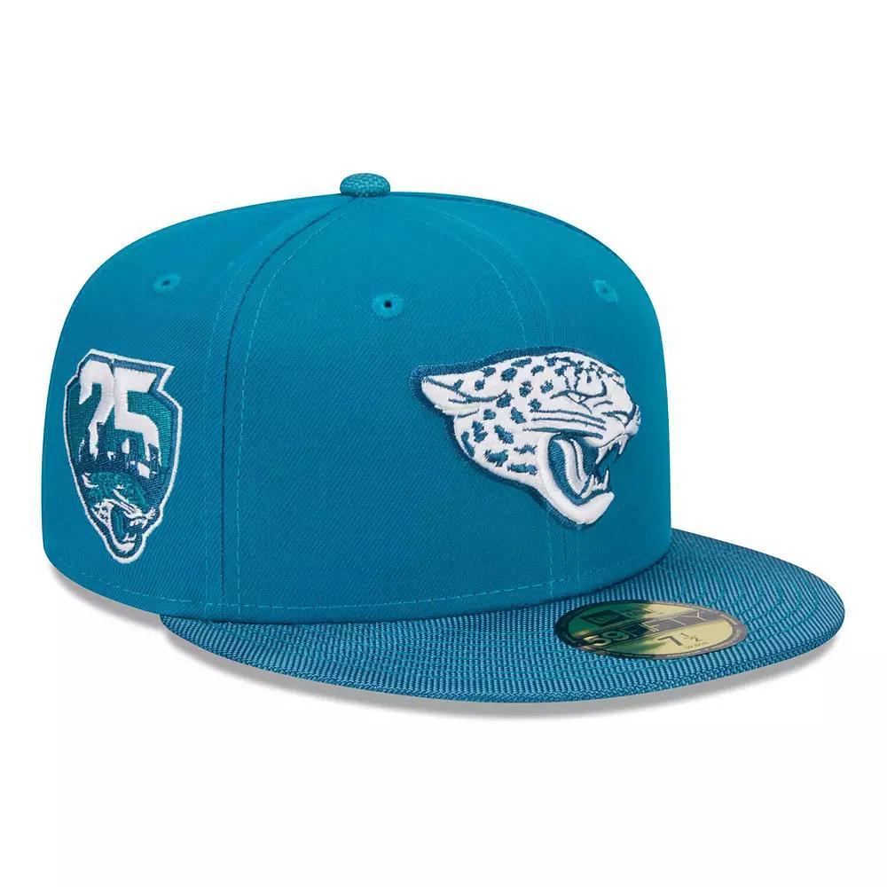Men's New Era Teal Jacksonville Jaguars Active Ballistic 59FIFTY Fitted Hat, Size: 7 3/8, Blue Product Image