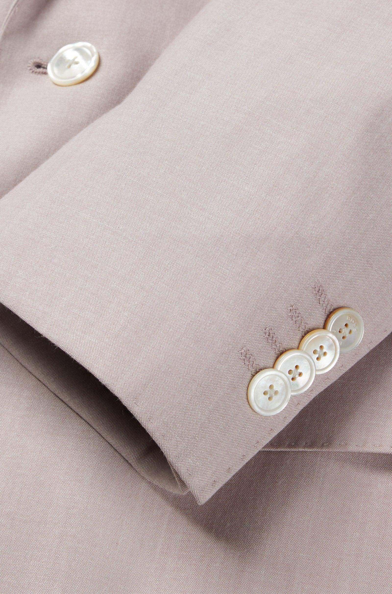 Boss SLIM-FIT Light Pink Suit In a Melange Wool Blend Product Image