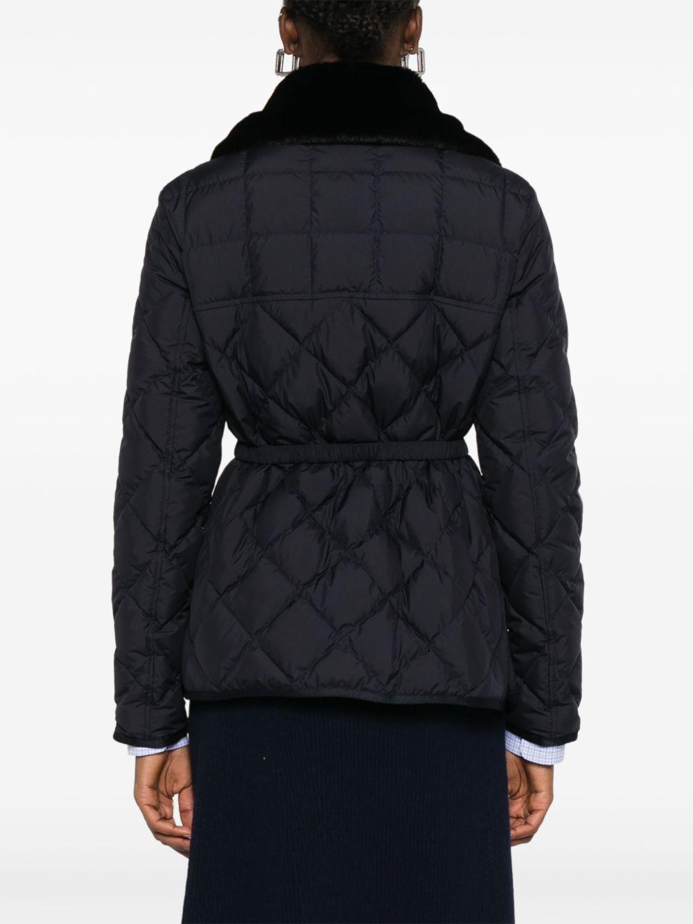 quilted belted jacket Product Image