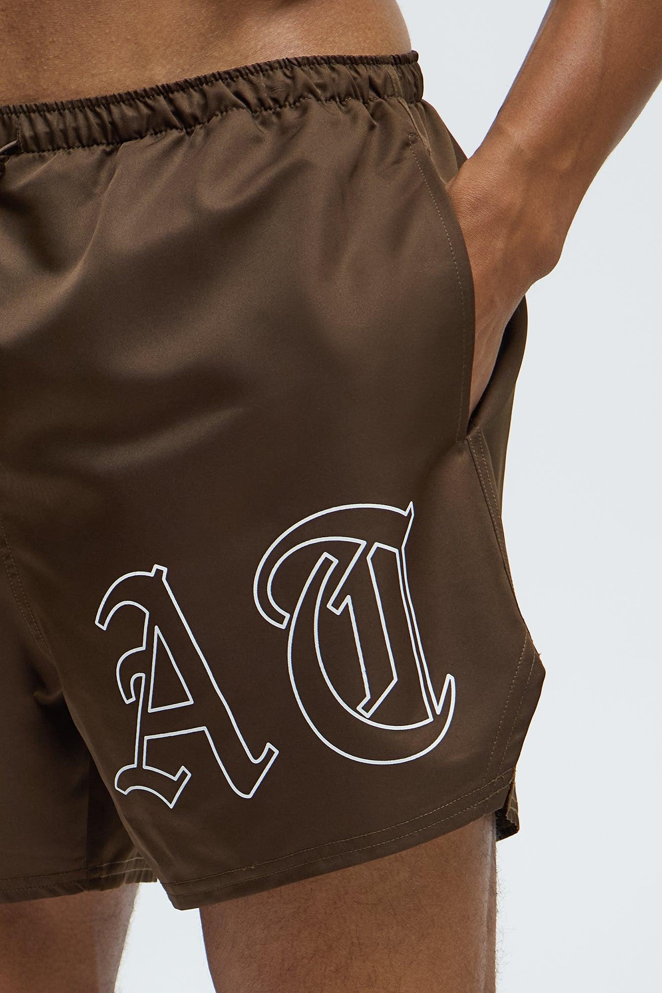 The Only GOAT Swim Mid Trunk - Brown Product Image