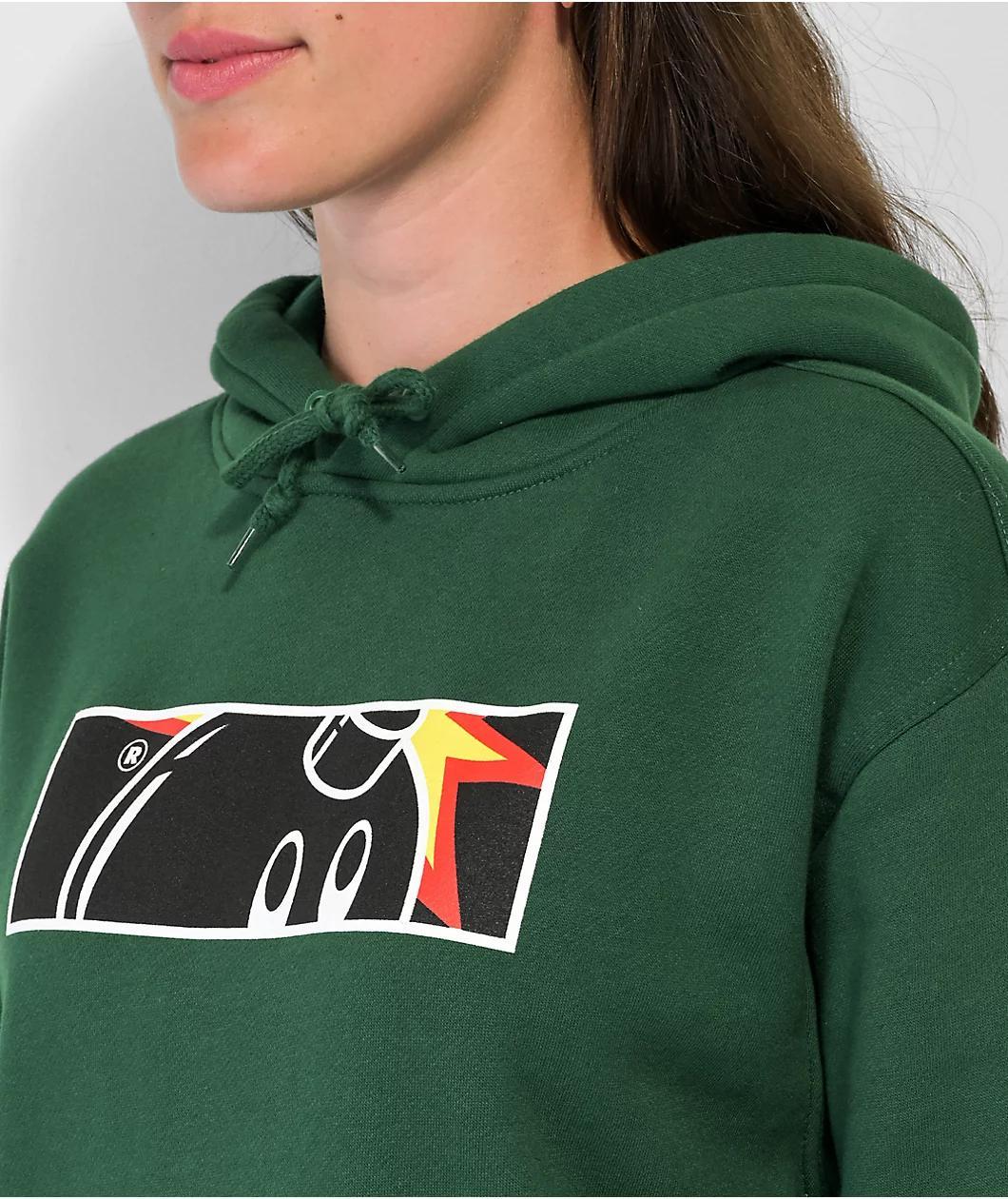 Adam Bomb Rectangle Green Hoodie Product Image