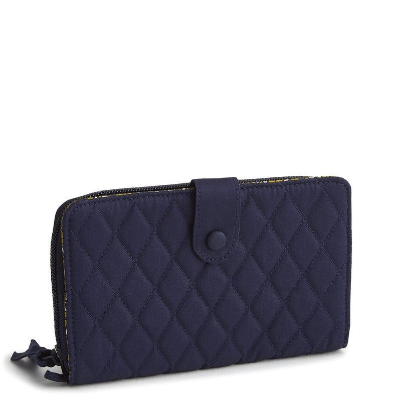 Vera Bradley Large Tab Wallet Women in Blue Product Image