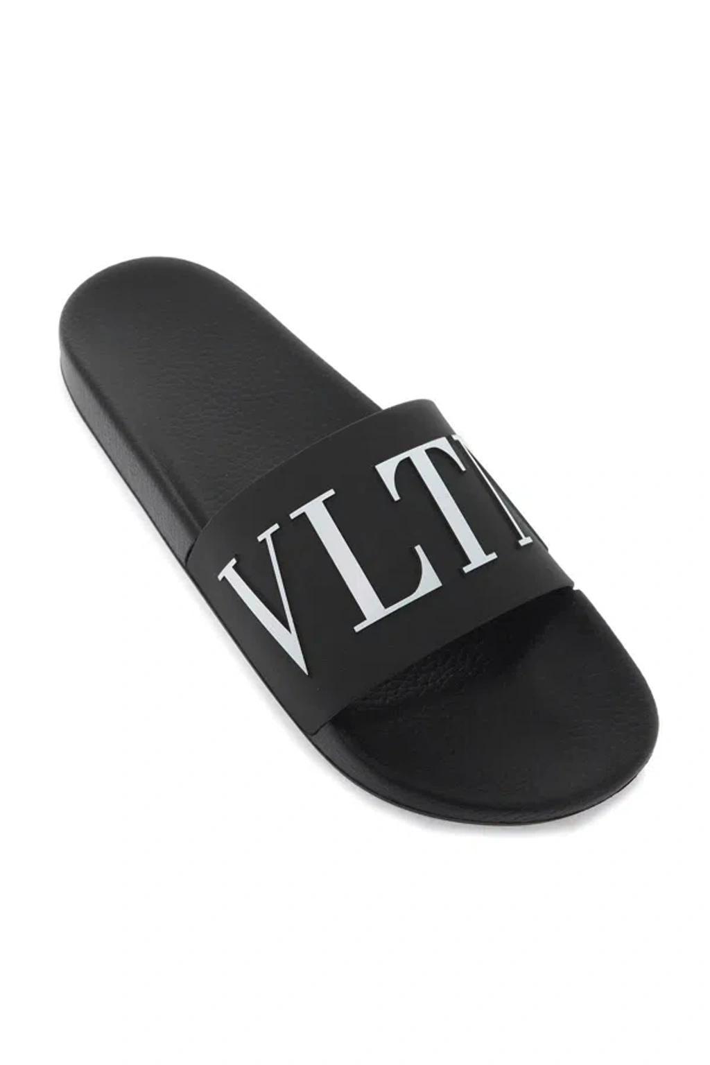 VALENTINO GARAVANI Vltn Pool Slides In Black Product Image