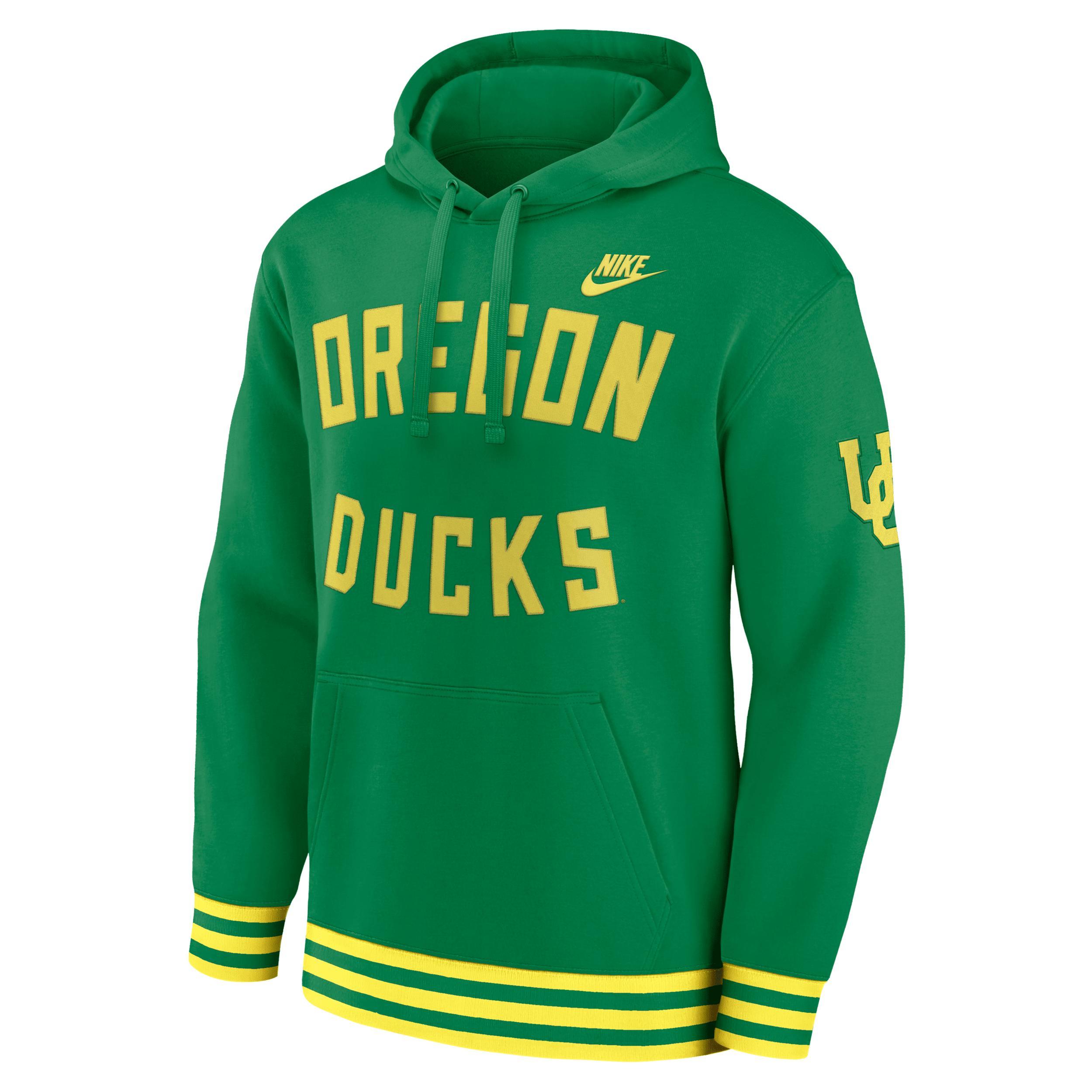 Oregon Ducks Legacy Retro Mens Nike Mens College Pullover Hoodie Product Image