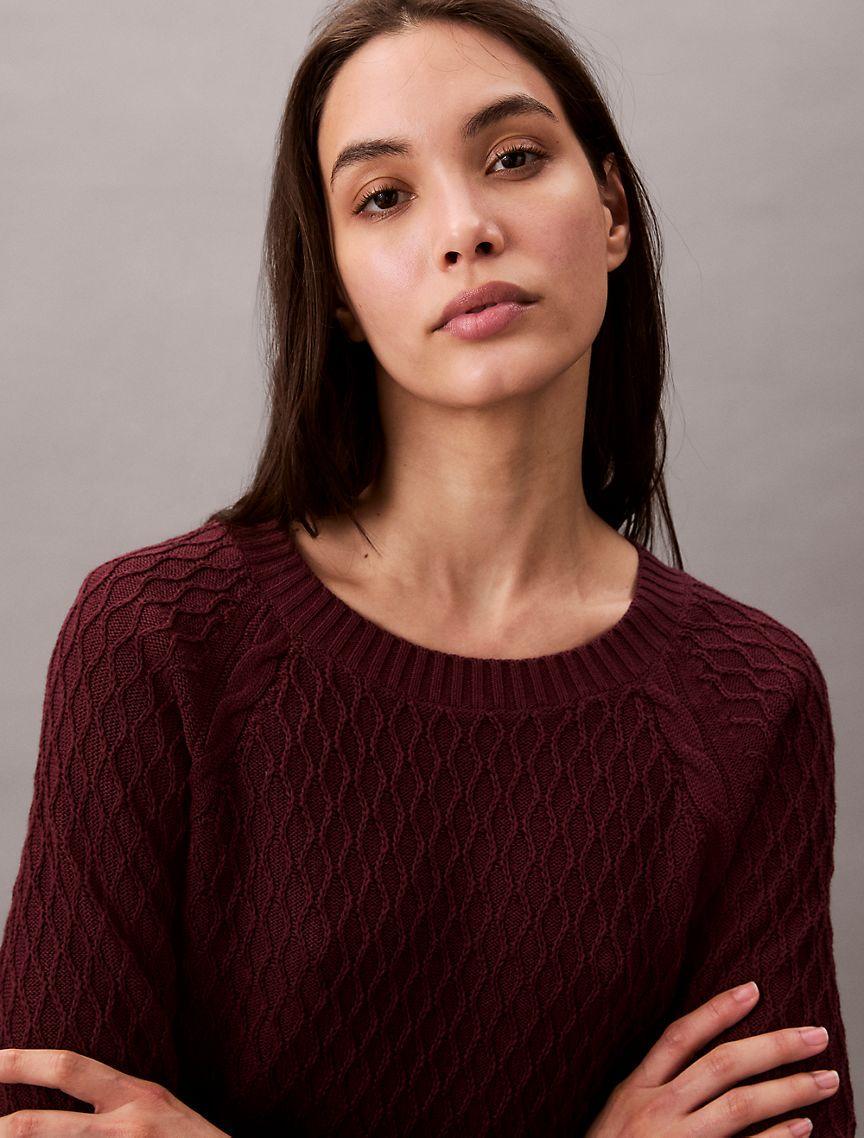 Cable Knit Classic Sweater Product Image